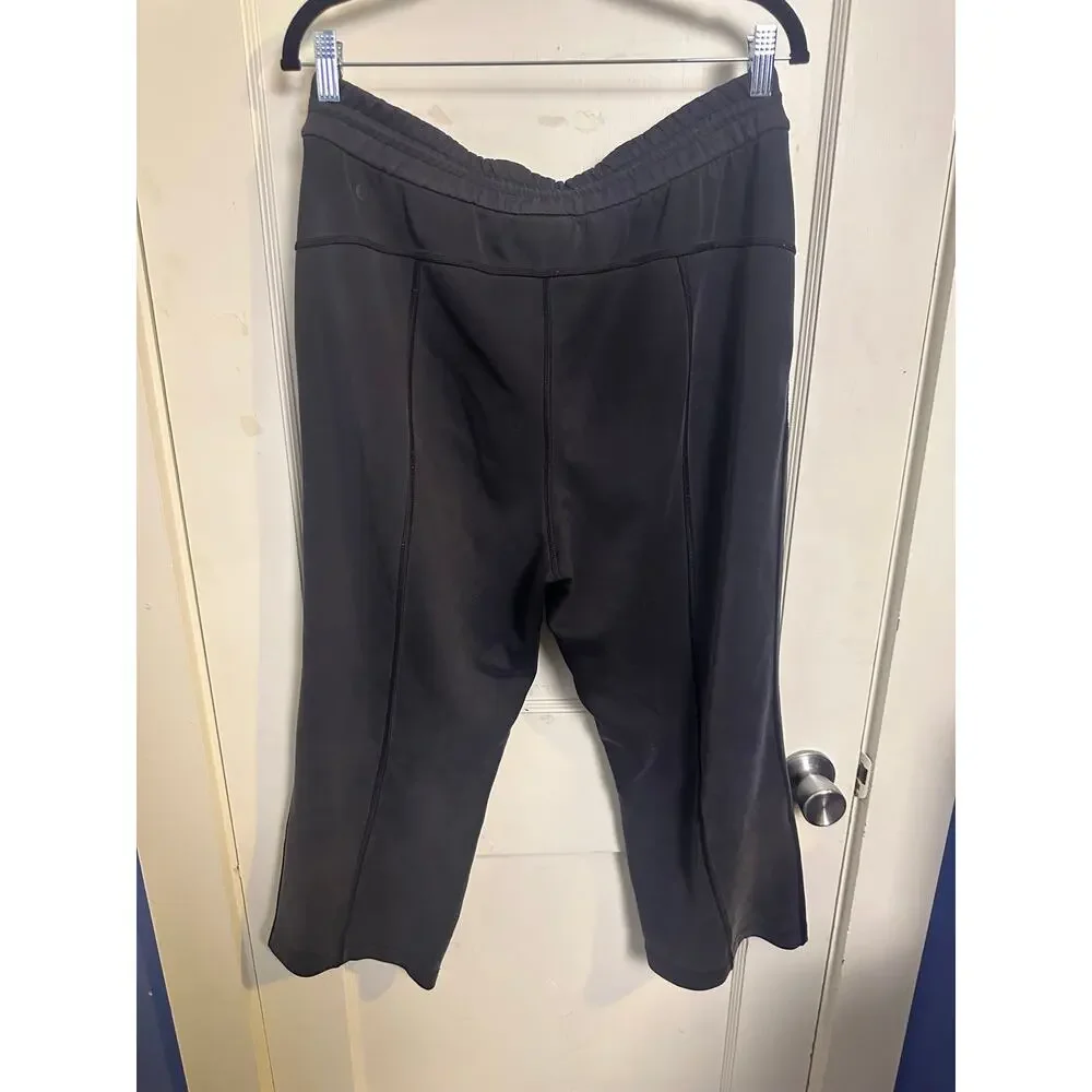 Lululemon Softstreme High-Rise Straight Leg Crop, Black, Size 10